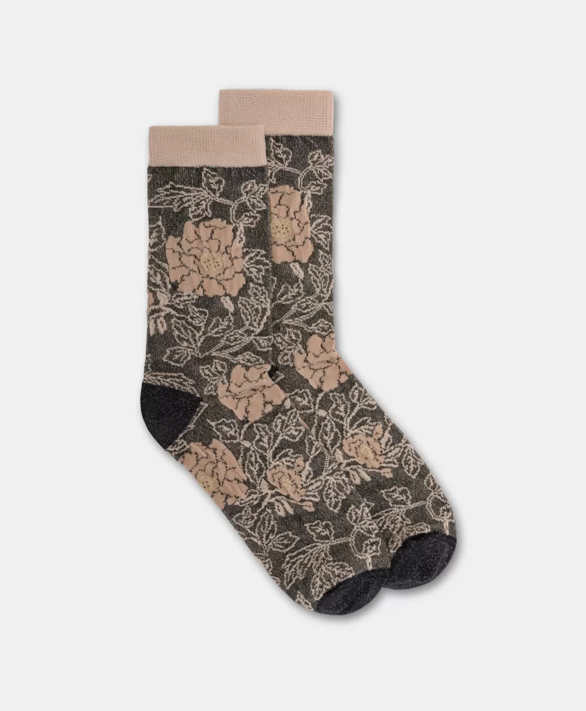 CHAUSSETTES BENRI EN CHAUSSETTE JACQUARD - ARGENT MULTICOLORE*Momoni New