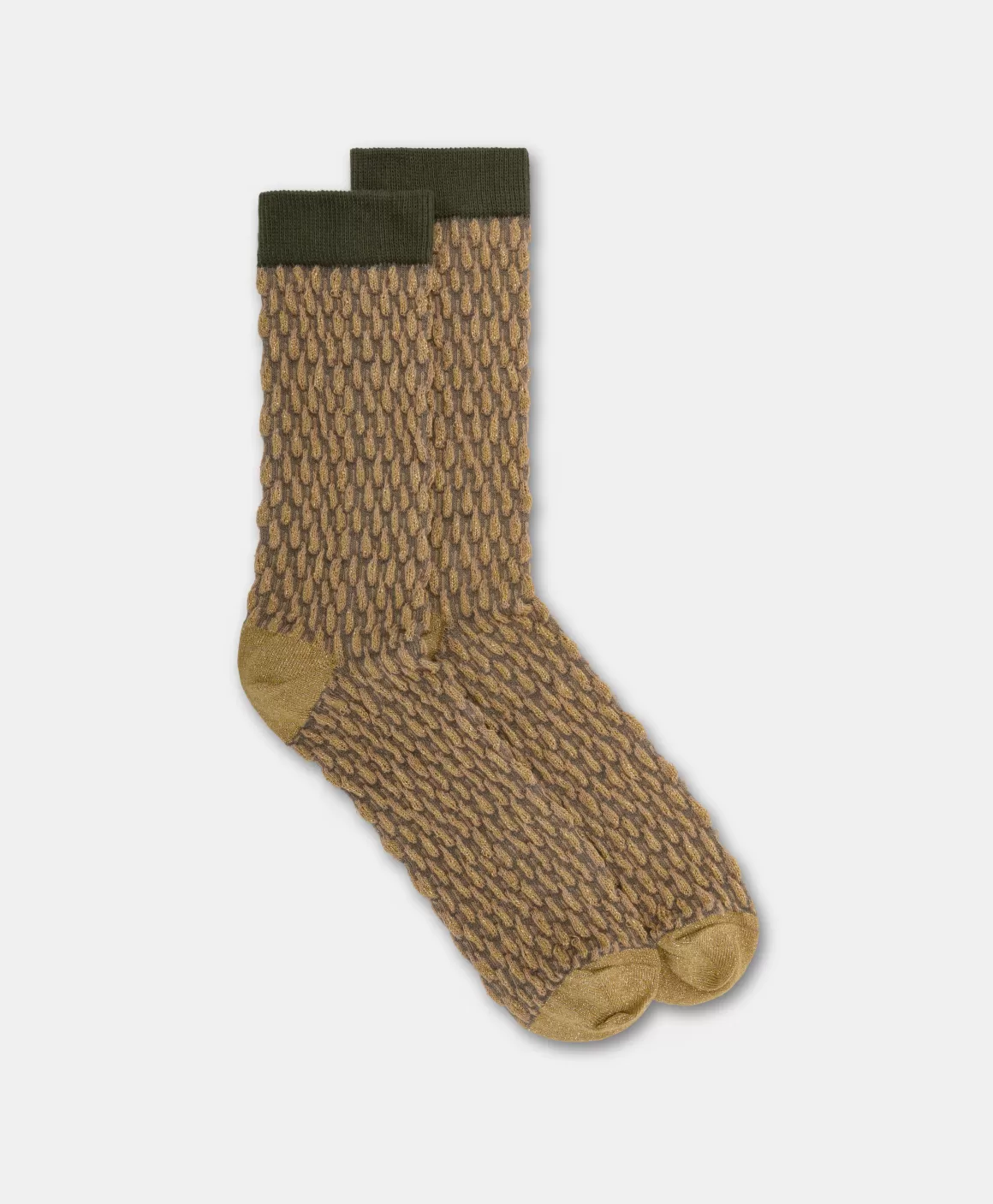 CHAUSSETTES BENRI EN CHAUSSETTE JACQUARD - VERT MULTICOLORE*Momoni Clearance