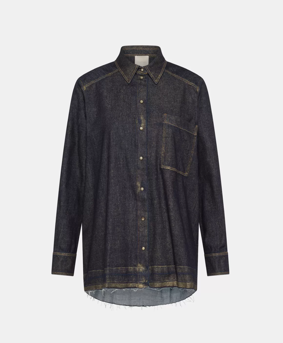 CHEMISE AURA EN DENIM LAMINÉ - *Momoni Shop