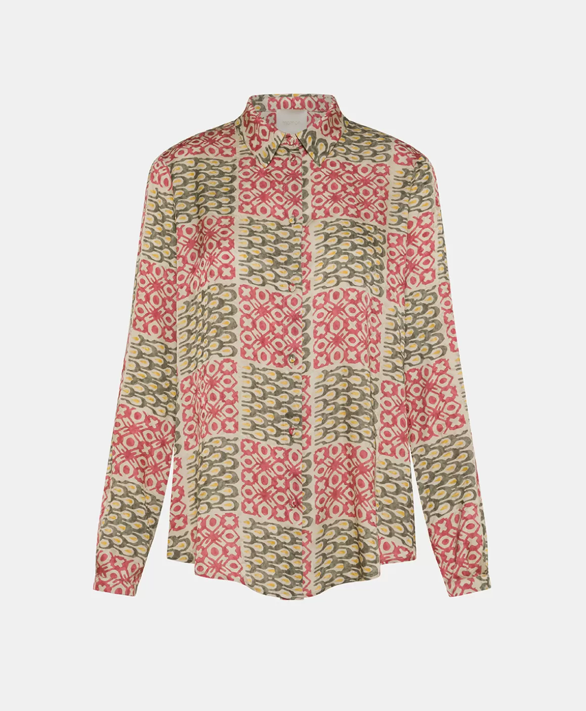 CHEMISIER MEUDON EN VISCOSE JACQUARD IMPRIMÉE - *Momoni Fashion