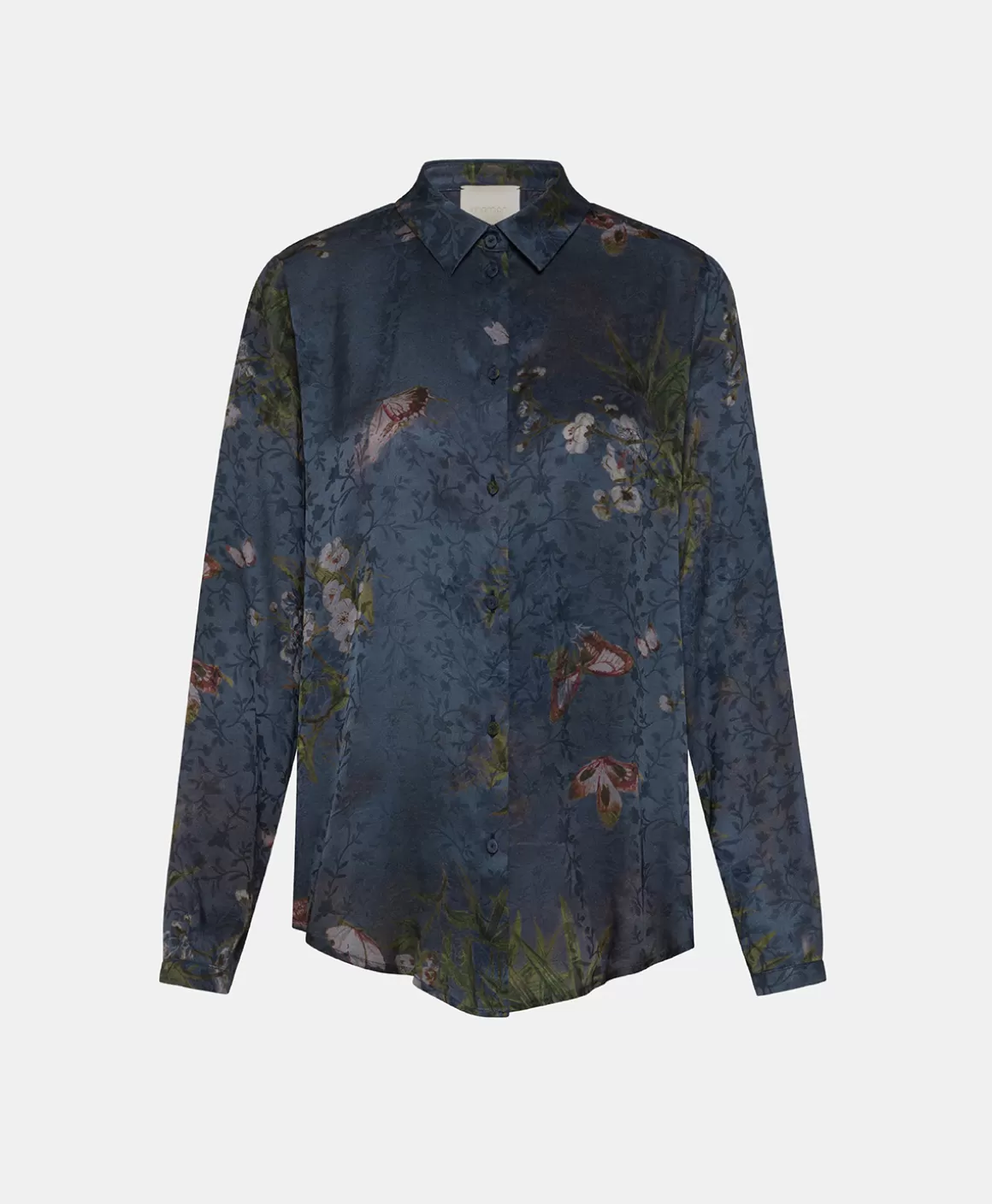 CHEMISIER MEUDON EN VISCOSE JACQUARD IMPRIMÉE - MULTICOLORE GRIS POUSSIÉREUX*Momoni Outlet