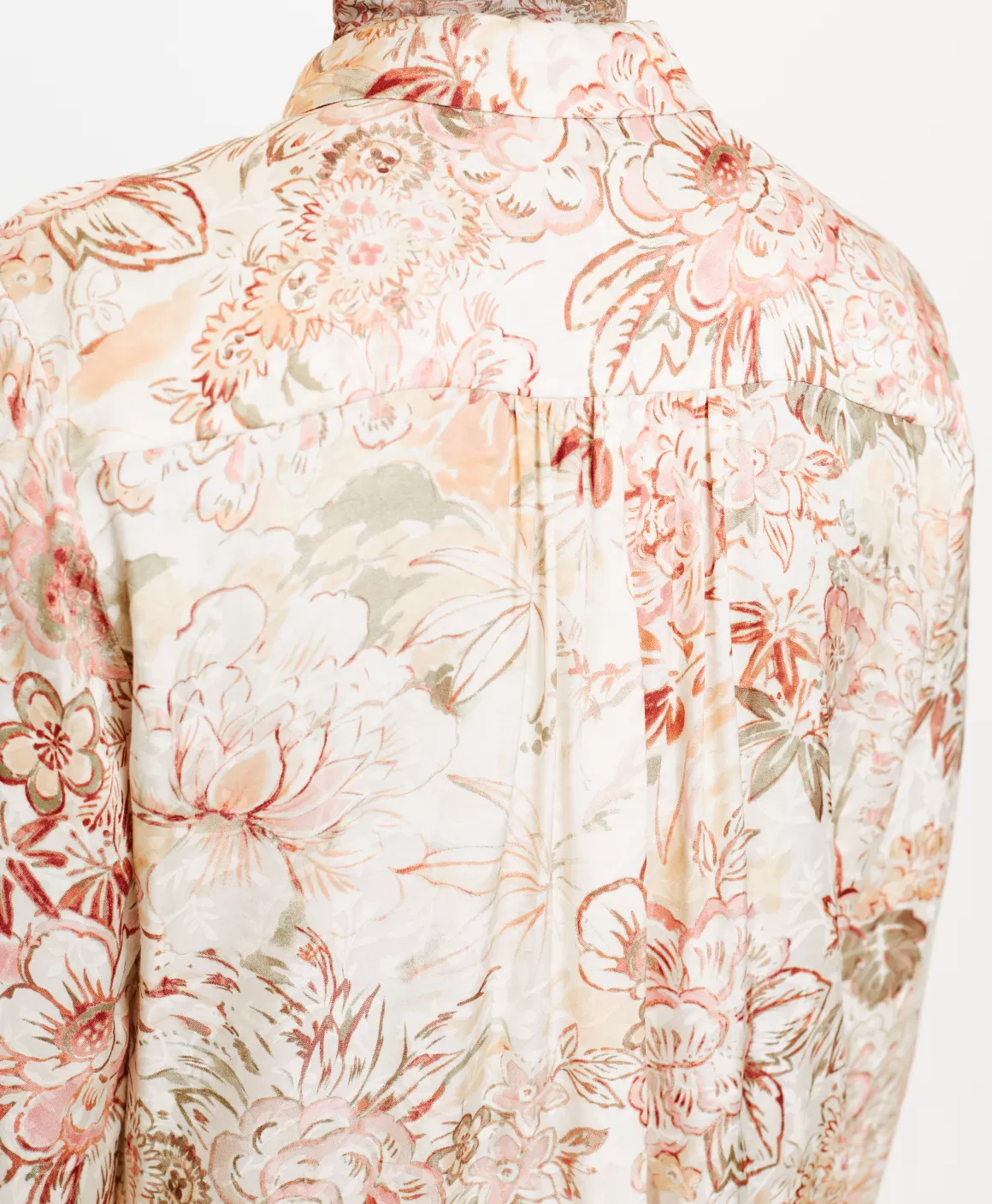 CHEMISIER MEUDON EN VISCOSE JACQUARD IMPRIMÉE - MULTICOLORE ROSE*Momoni Sale