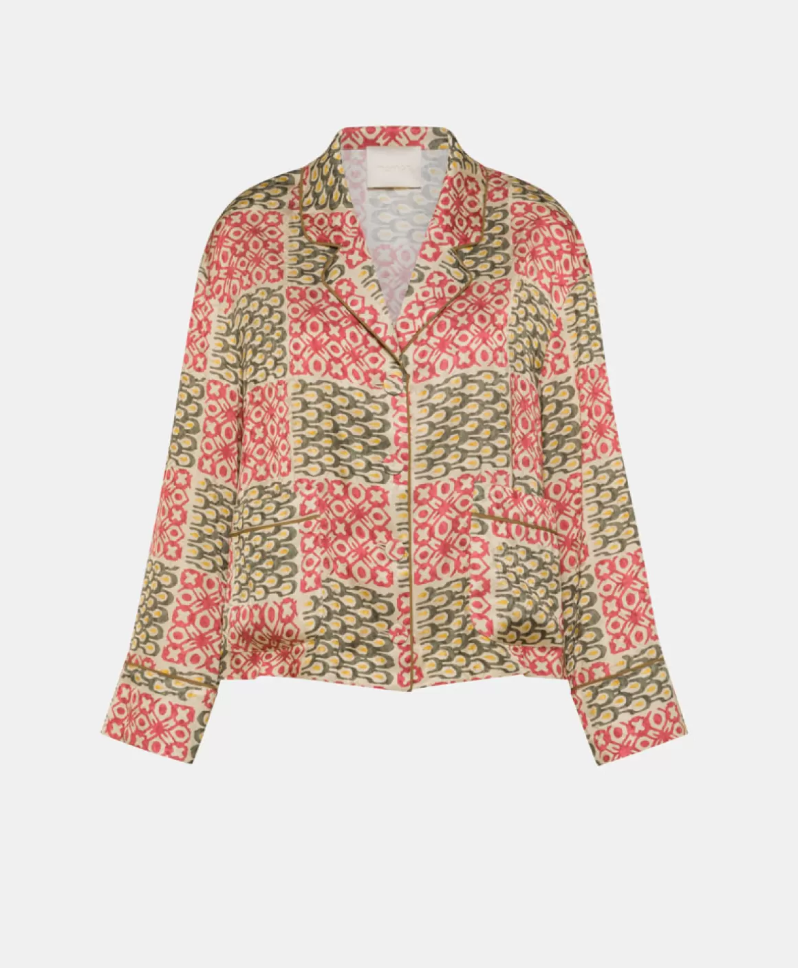 CHEMISIER SAYA EN VISCOSE JACQUARD IMPRIMÉE - *Momoni Sale