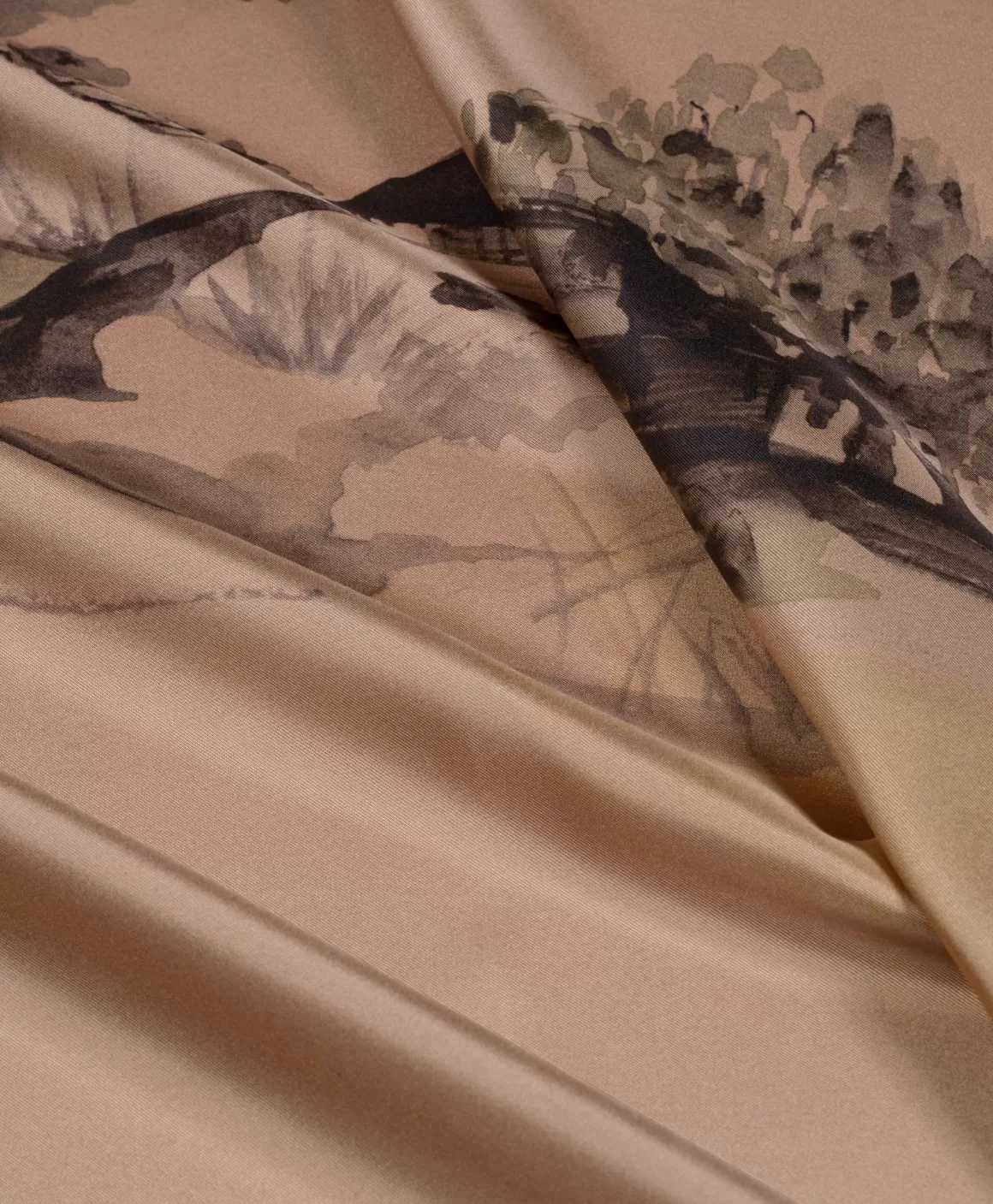 FOULARD NIPPONIA EN SOIE - MULTICOLORE CACAO*Momoni New