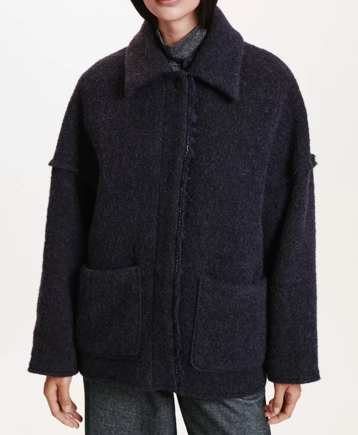 MANTEAU UMI EN BOUCLÉ LAINE ALPAGA - *Momoni Online