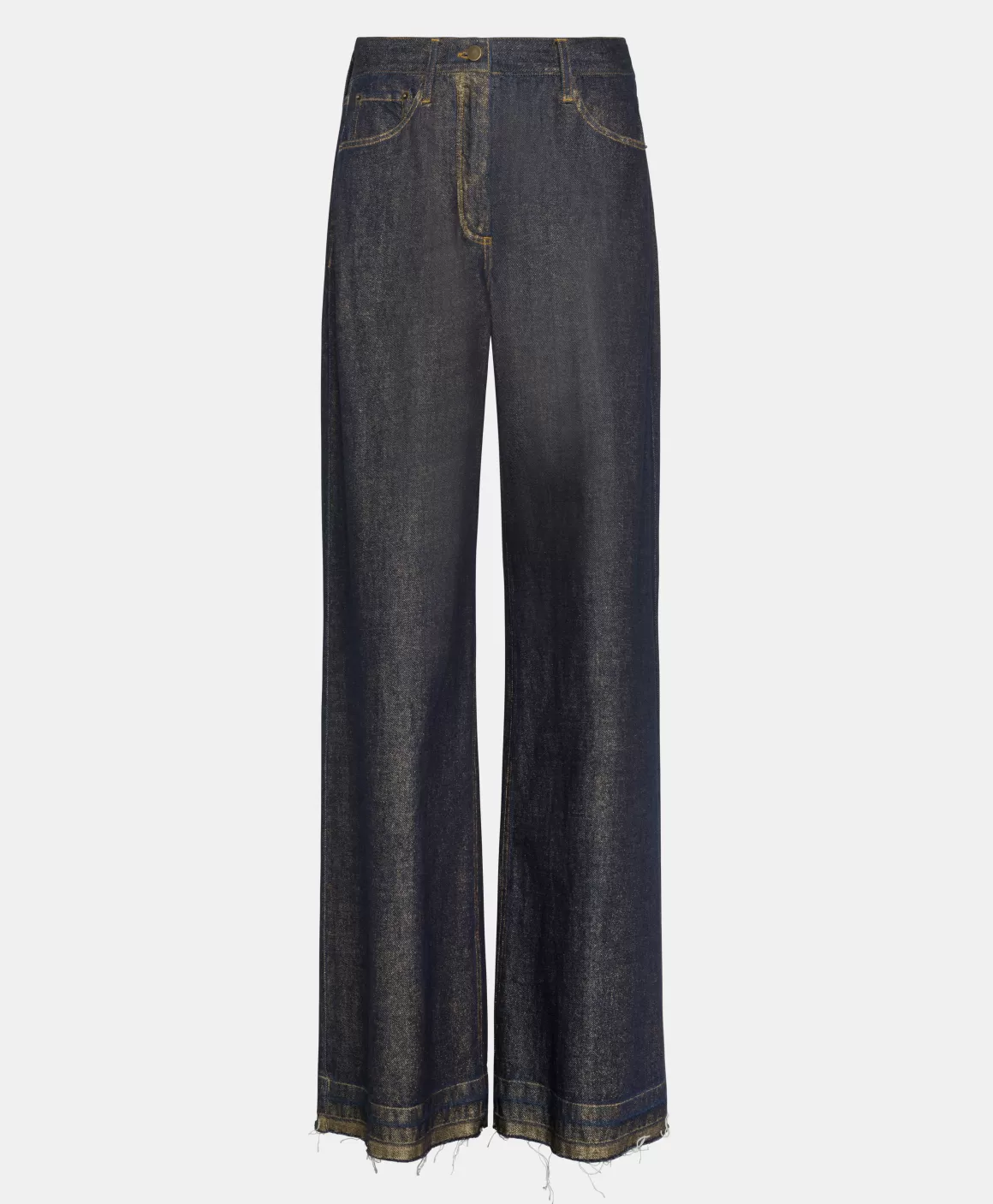 PANTALON AOKI EN DENIM LAMINÉ - *Momoni Outlet