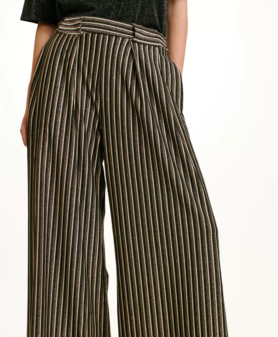 PANTALON ASPEN EN JERSEY LUREX - MULTICOLORE CUIVRE*Momoni Flash Sale