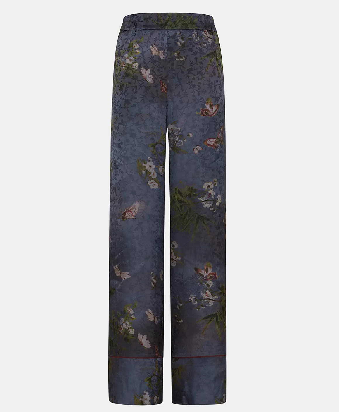 PANTALON DAIKI EN VISCOSE JACQUARD IMPRIMÉE - MULTICOLORE GRIS POUSSIÉREUX*Momoni Best Sale