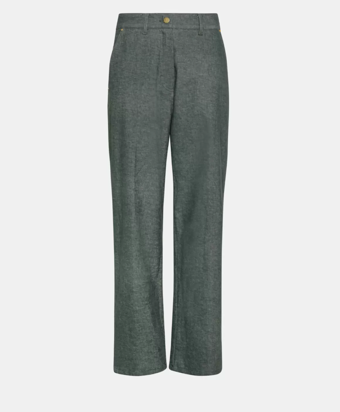 PANTALON FUCSIA BIS EN DENIM COTON LAINE STRETCH - FORÊT*Momoni Cheap