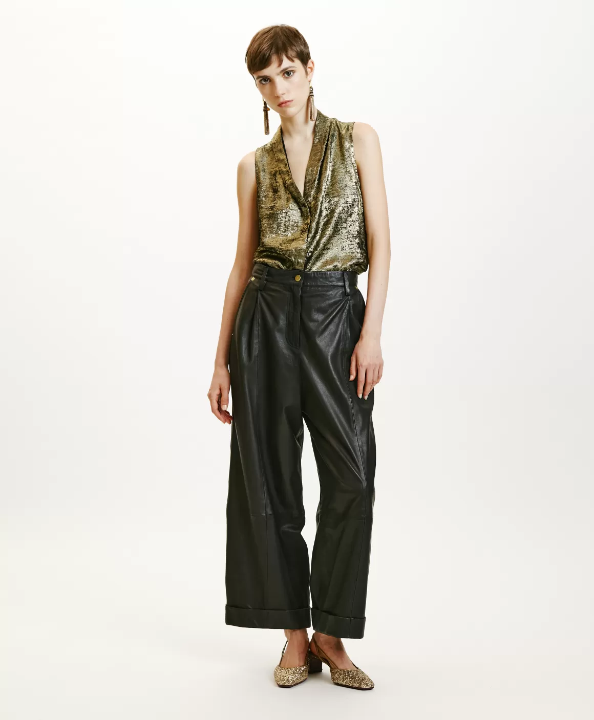 PANTALON GRECALE EN NAPPA - *Momoni New