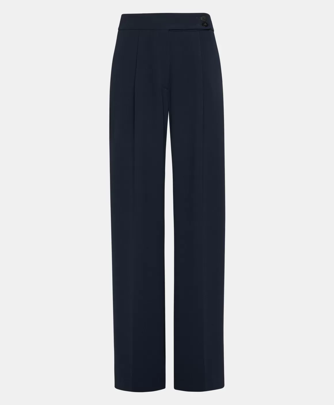 PANTALON NOZOMI EN CADY STRETCH - BLEU NUIT*Momoni Best