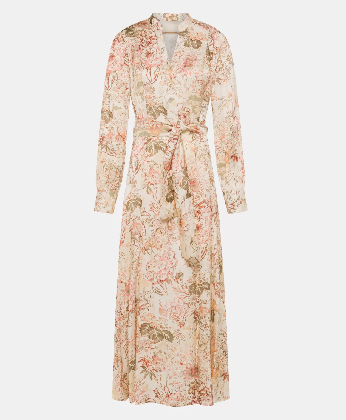 ROBE MIWA EN VISCOSE JACQUARD IMPRIMÉE - MULTICOLORE ROSE*Momoni Store