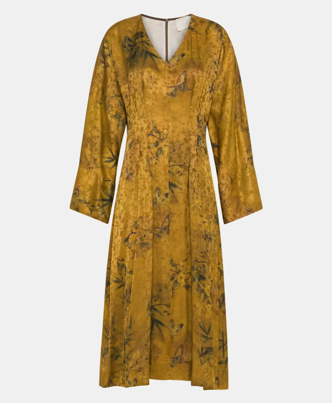 ROBE ROMI EN VISCOSE JACQUARD IMPRIMÉE - BRÛLÉ/MULTICOLORE*Momoni Shop
