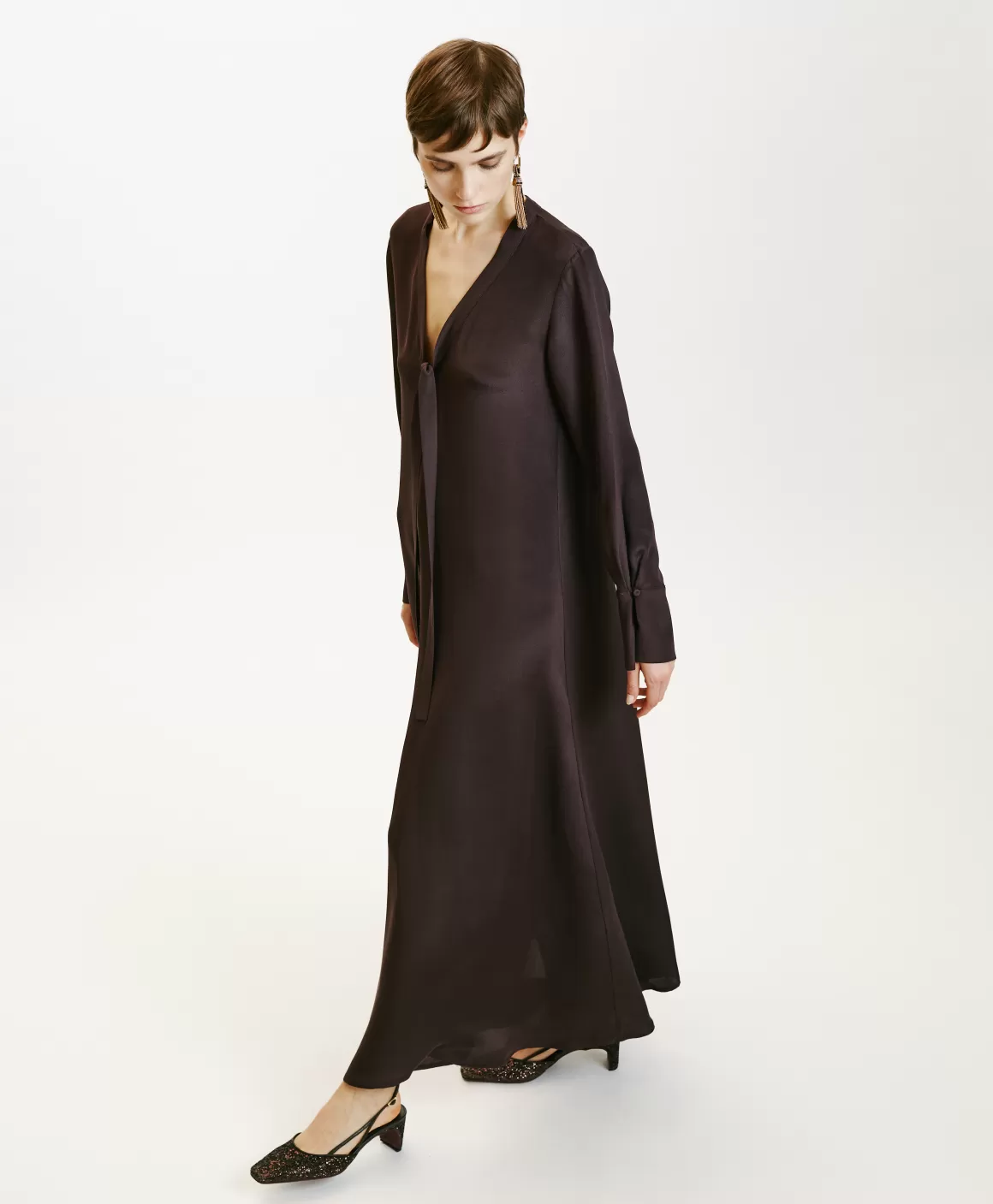 ROBE TAIKI EN MÉLANGE DE SOIE CRÊPE - *Momoni Store