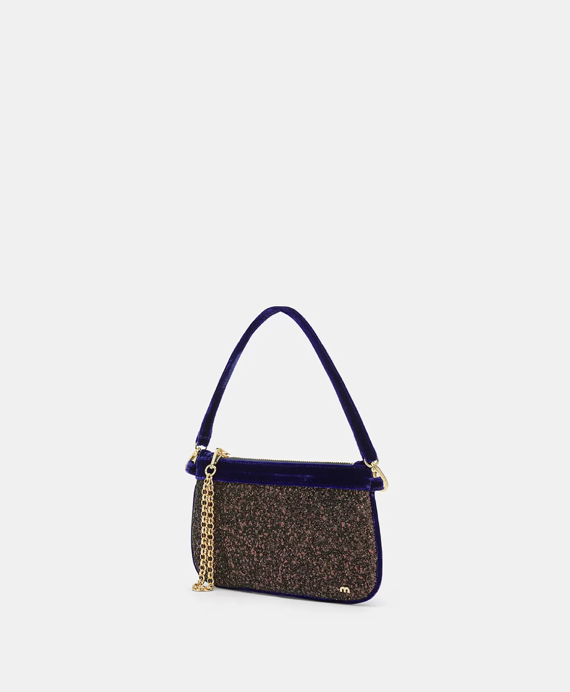 SAC KUROI BIS EN GLITTER AVEC VELOURS - *Momoni Best