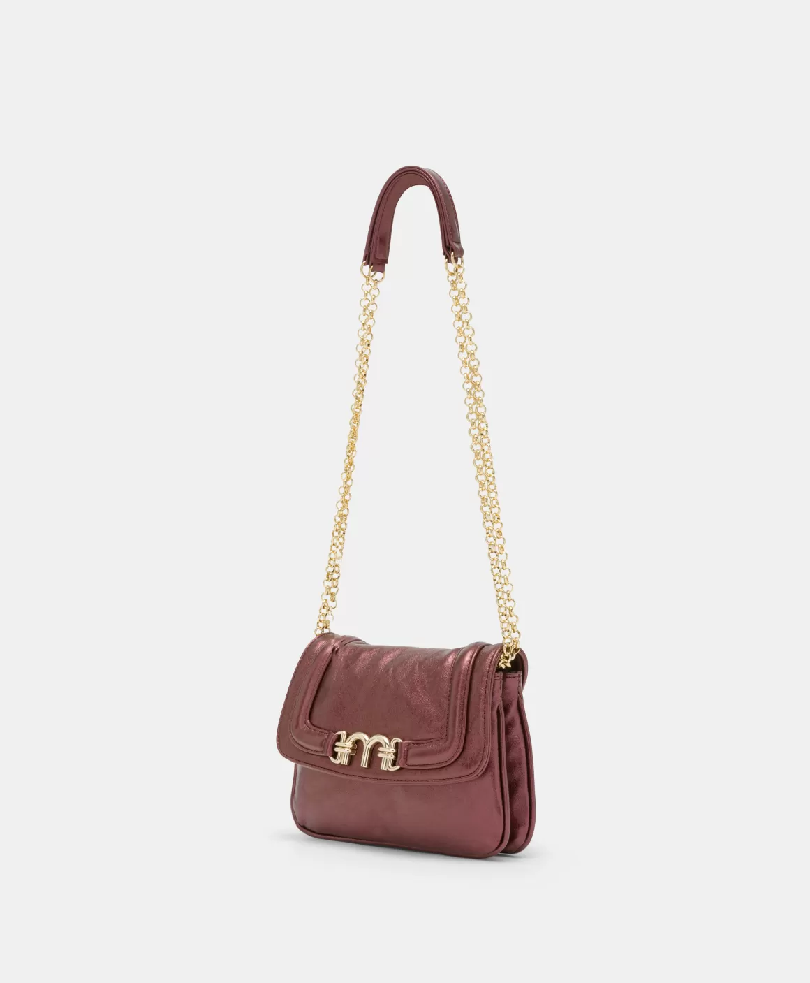 SAC MIMI' FLORE EN ÉCO-CUIR LAMINÉ - MOÛT DE RAISIN*Momoni Cheap
