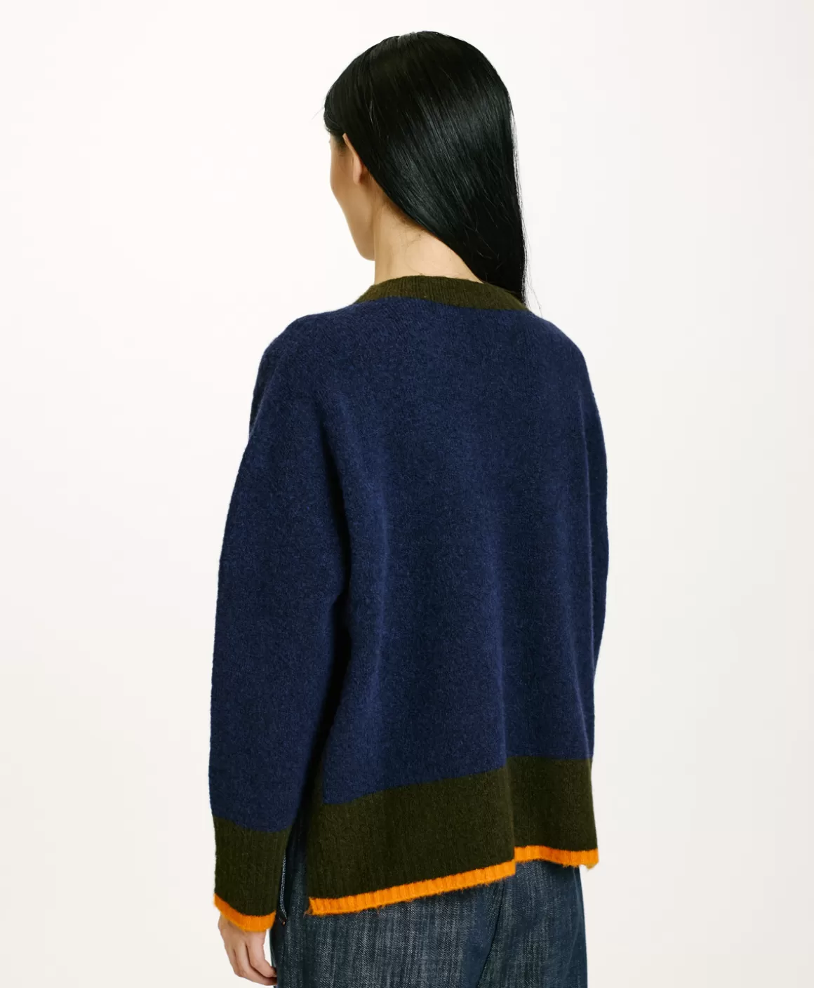 TRICOT INU EFFET JERSEY COLOR BLOCK - *Momoni Online