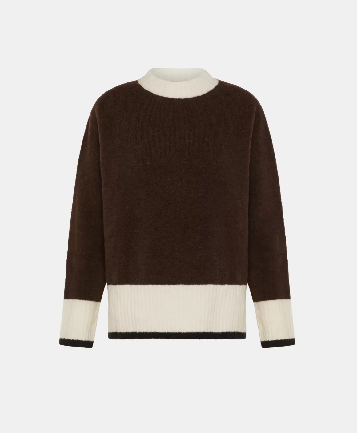 TRICOT INU EFFET JERSEY COLOR BLOCK - *Momoni Outlet