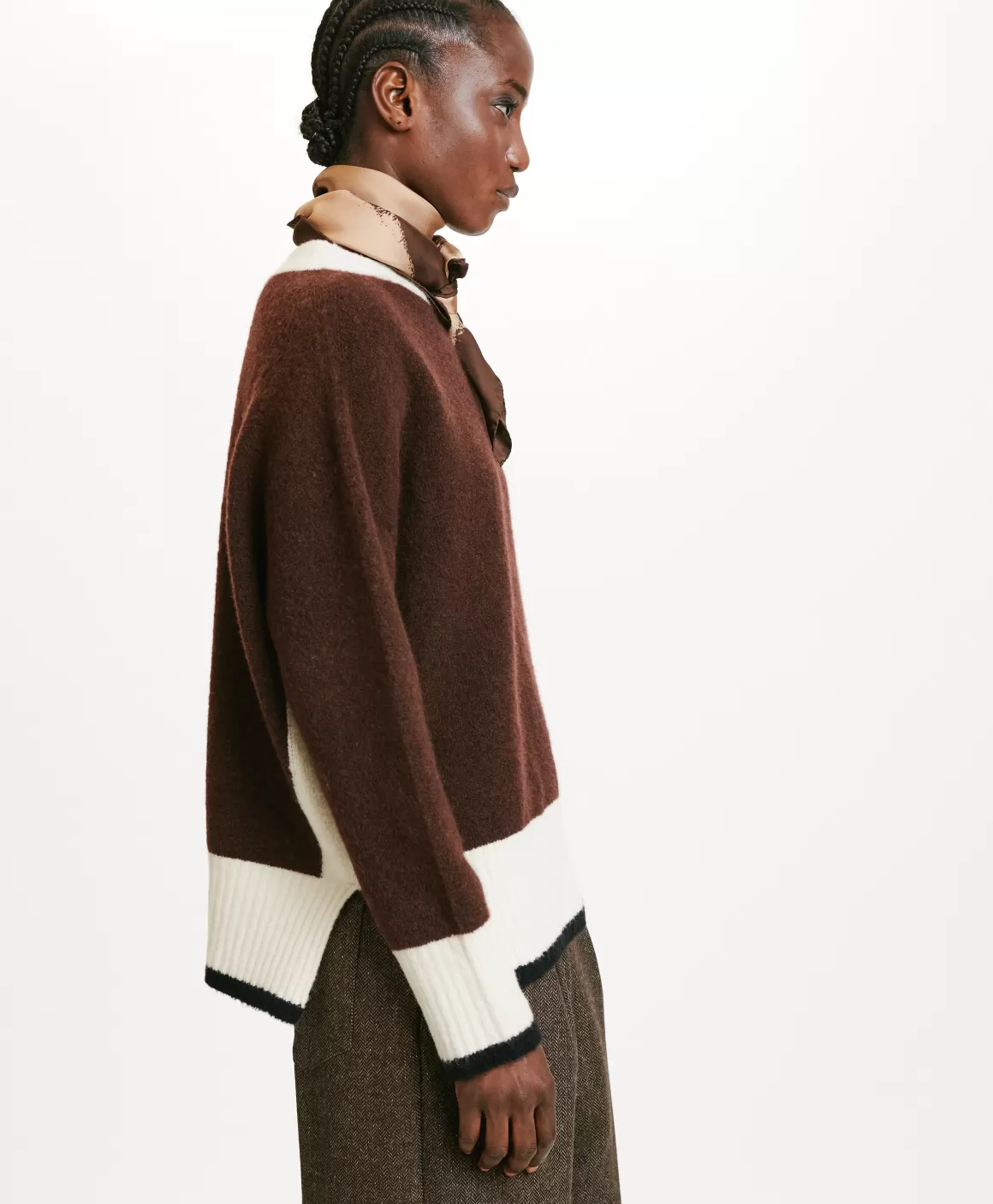 TRICOT INU EFFET JERSEY COLOR BLOCK - *Momoni Outlet