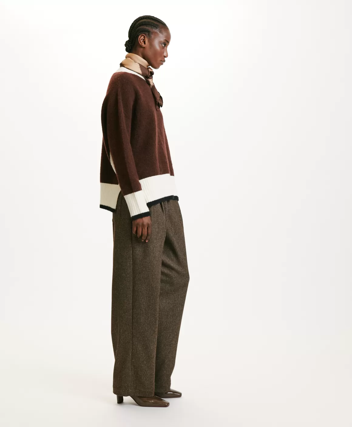 TRICOT INU EFFET JERSEY COLOR BLOCK - *Momoni Outlet
