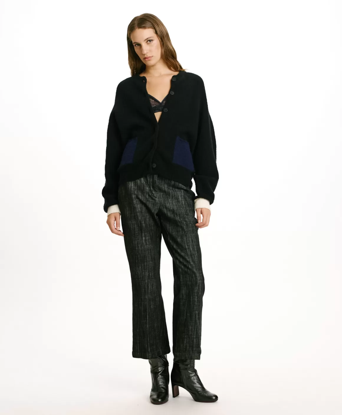 TRICOT KAERU EFFET JERSEY COLOR BLOCK - *Momoni Clearance