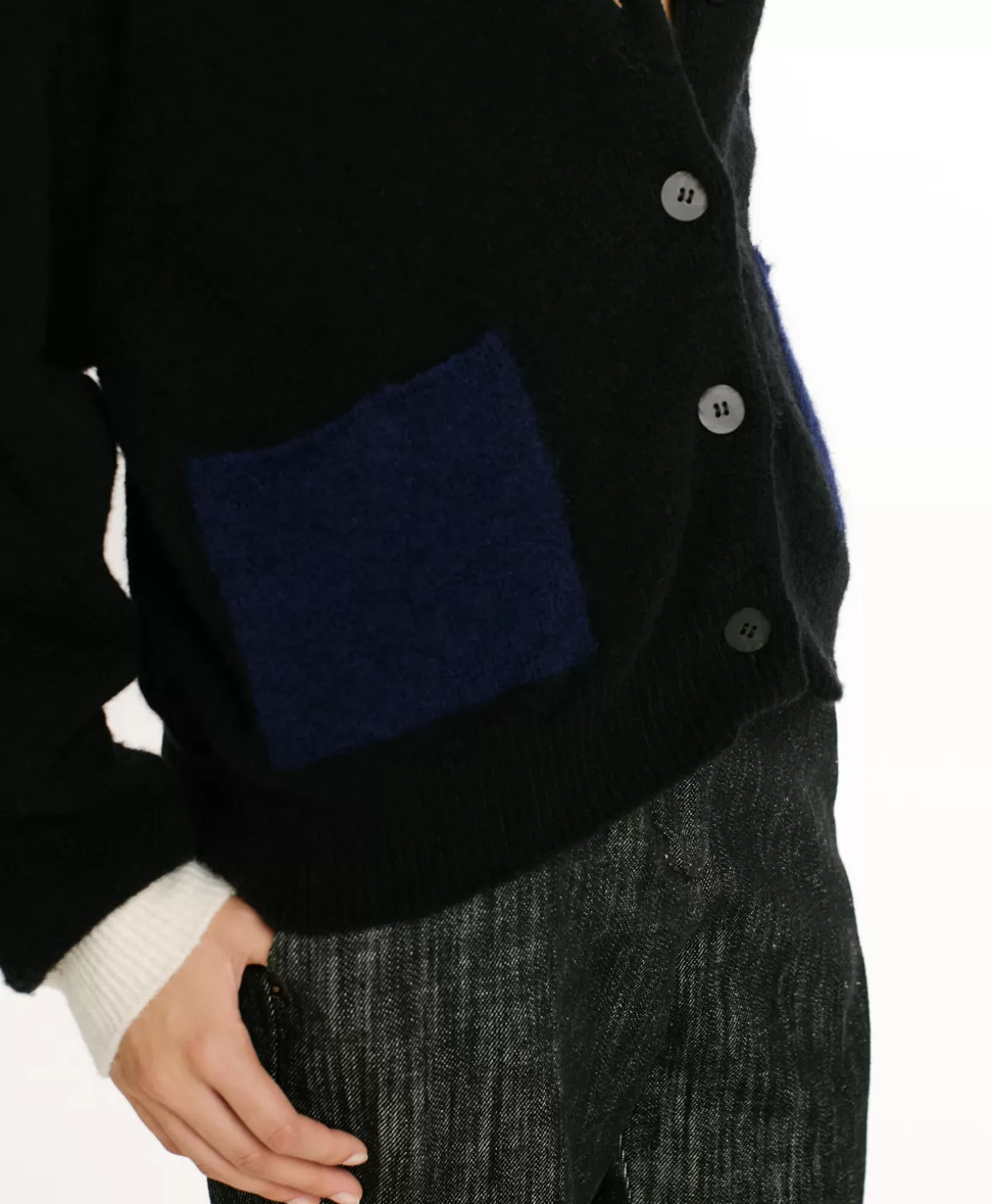 TRICOT KAERU EFFET JERSEY COLOR BLOCK - *Momoni Clearance