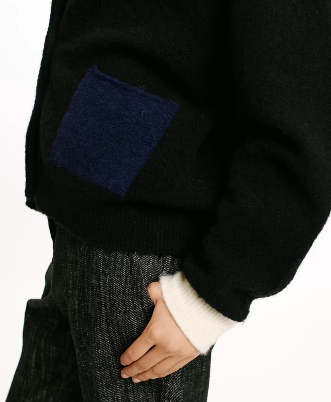 TRICOT KAERU EFFET JERSEY COLOR BLOCK - *Momoni Clearance