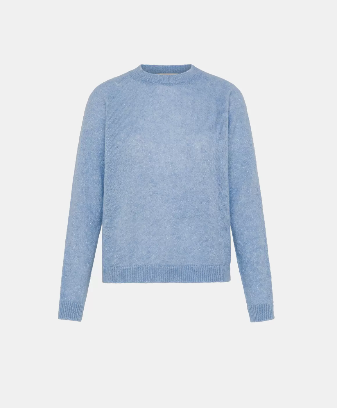 TRICOT KYO EN MOHAIR MÉLANGE LUREX - BLEU CLAIR*Momoni Hot