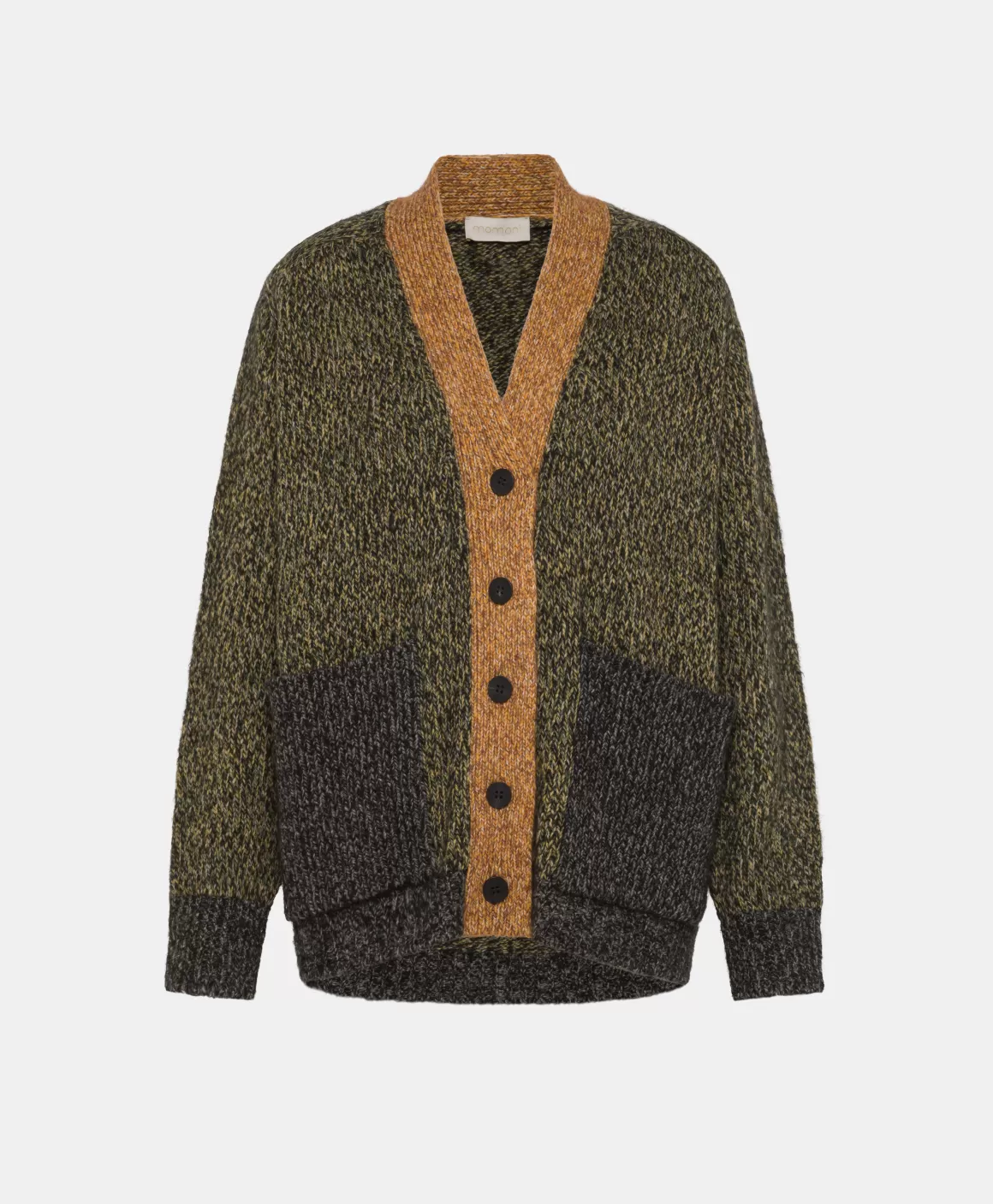 TRICOT NATSU MOULINÉ COLOR BLOCK - MULTICOLORE VERT*Momoni Best Sale