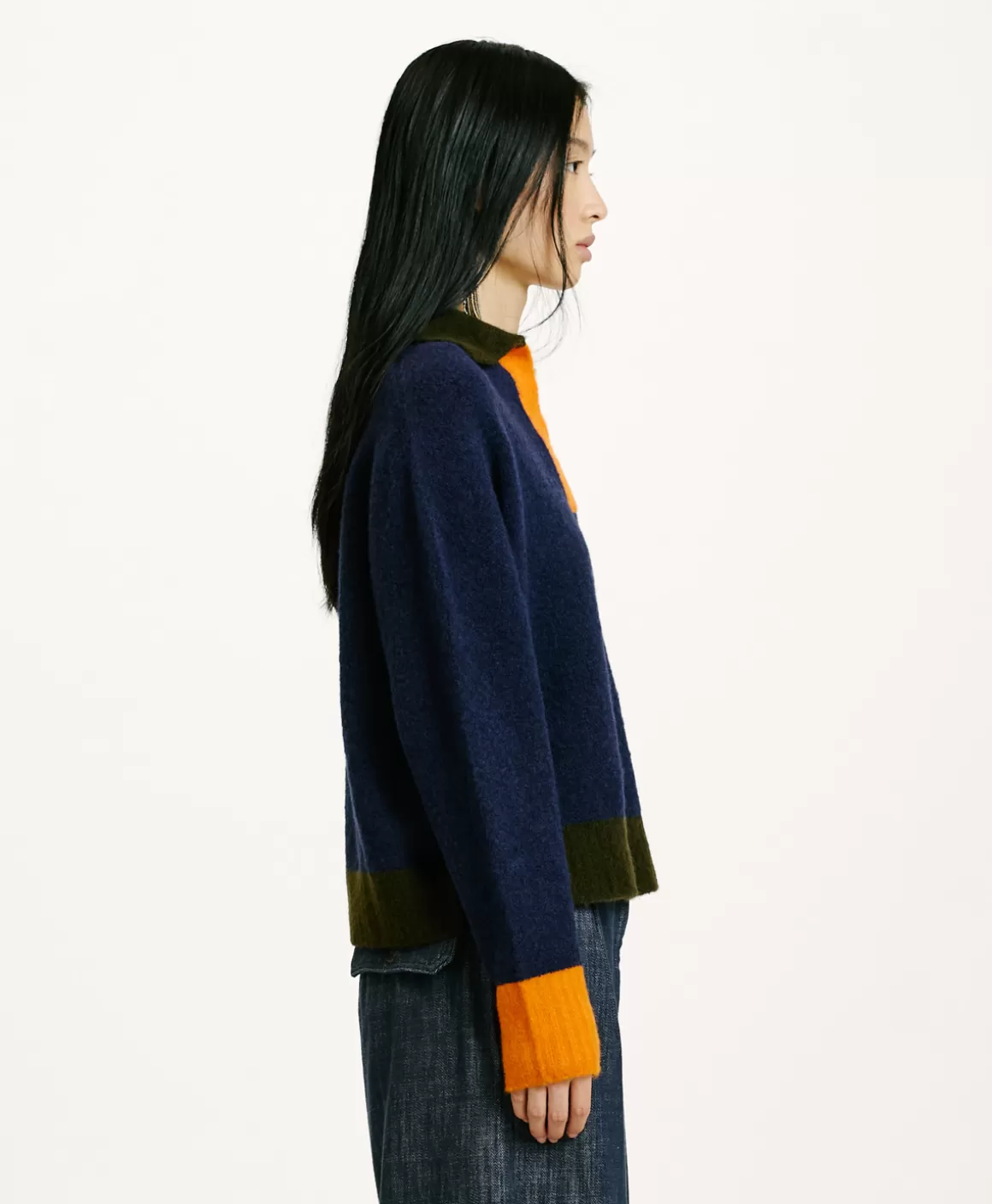 TRICOT NEBBIOLO EFFET JERSEY COLOR BLOCK - *Momoni Shop