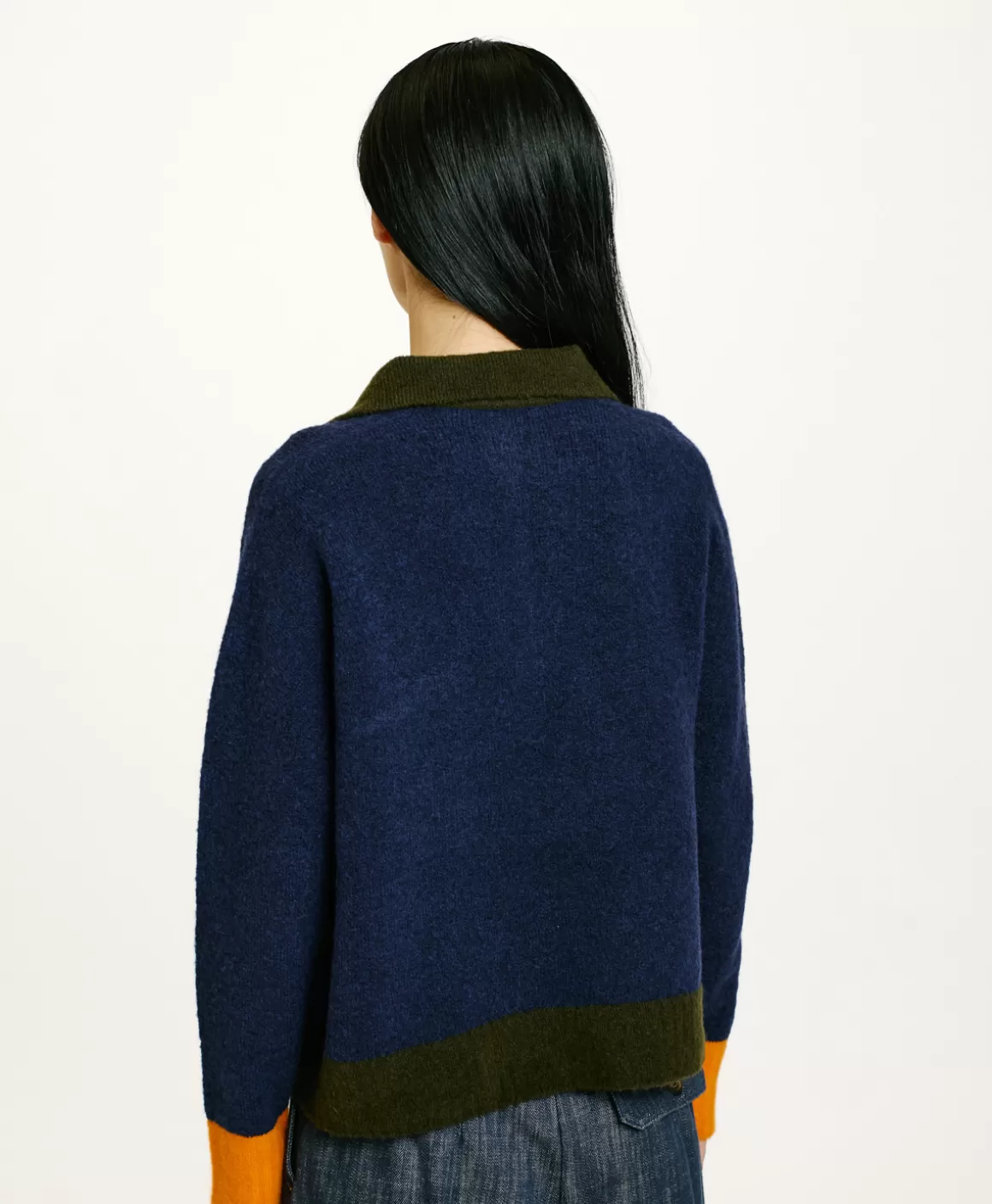TRICOT NEBBIOLO EFFET JERSEY COLOR BLOCK - *Momoni Shop