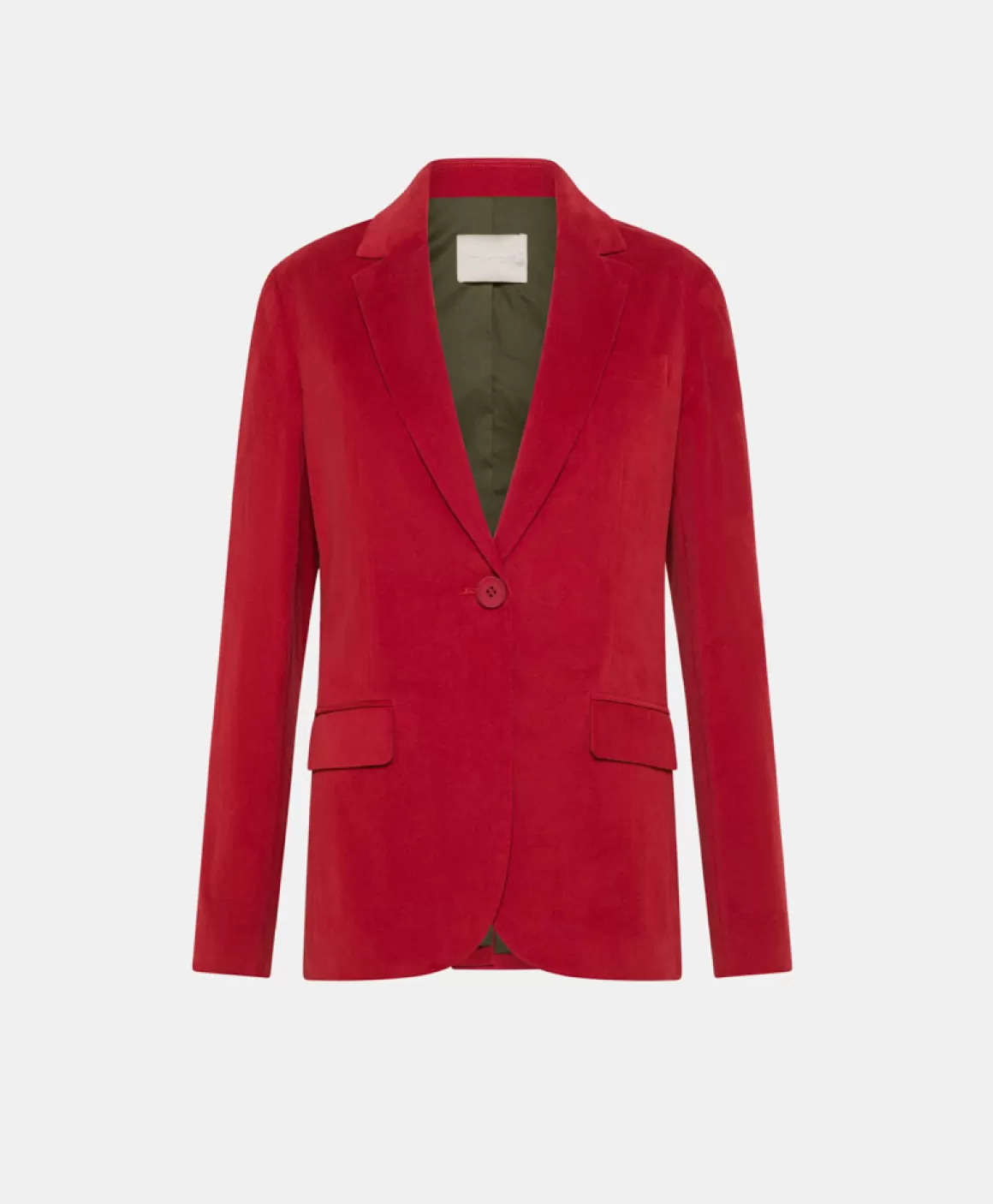 VESTE HAKAMA EN VELOURS MILLERAIE STRETCH - ROUGE CARMIN*Momoni Sale