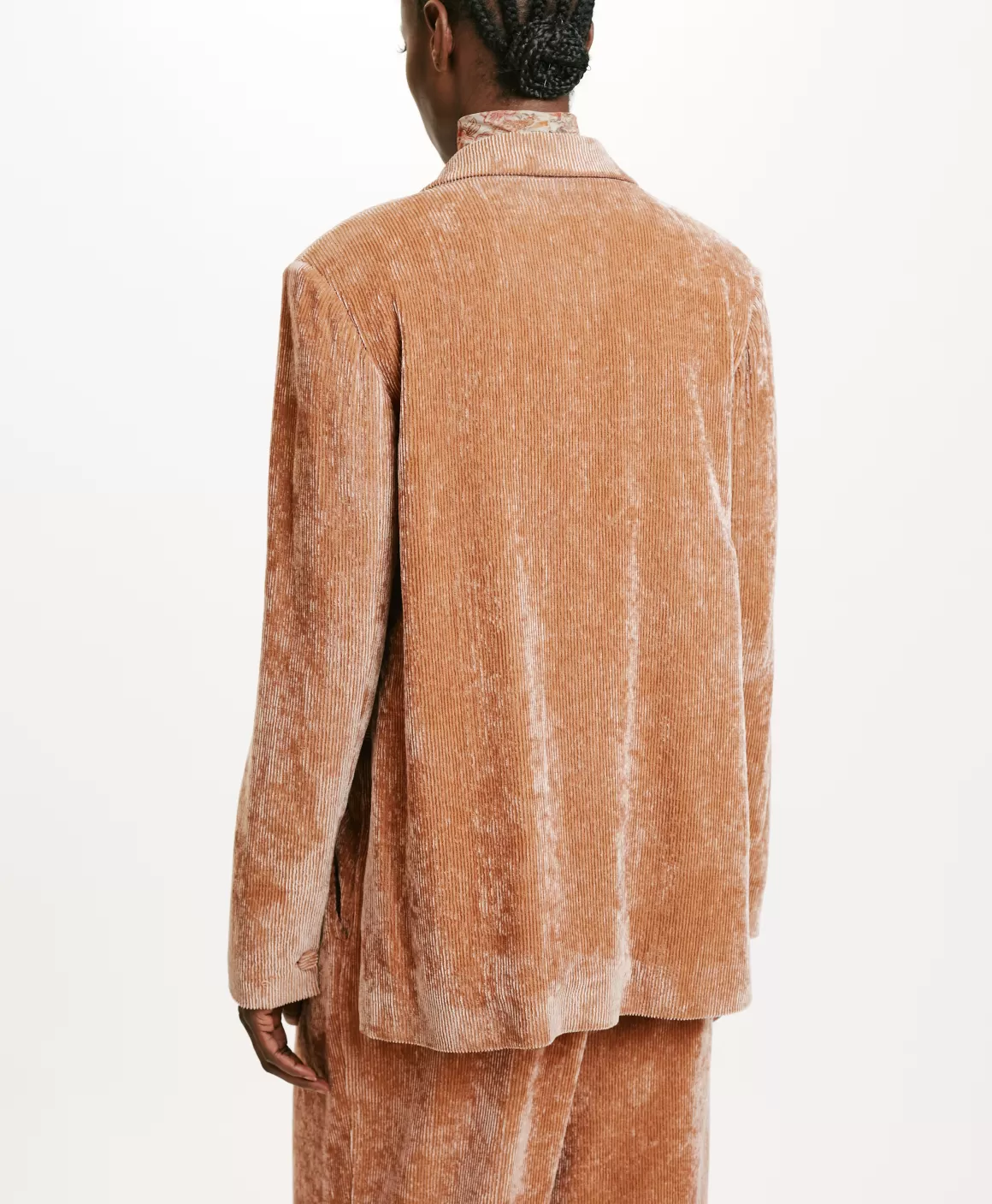 VESTE HINATA EN VELOURS STRETCH BICOLORE - *Momoni Fashion